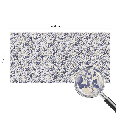 Zelfklevende raamfolie glas in lood Bloemensymmetrie