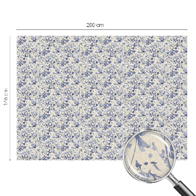 Zelfklevende raamfolie glas in lood Bloemensymmetrie