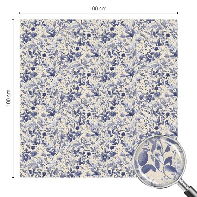 Zelfklevende raamfolie glas in lood Bloemensymmetrie