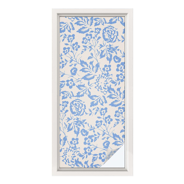 Zelfklevende anti inkijk folie glas in lood Bloemenbladeren