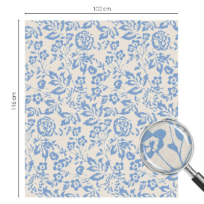 Zelfklevende anti inkijk folie glas in lood Bloemenbladeren