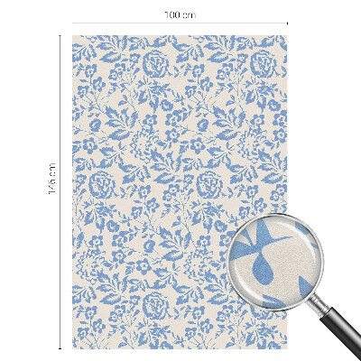 Zelfklevende anti inkijk folie glas in lood Bloemenbladeren