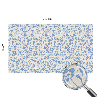 Zelfklevende anti inkijk folie glas in lood Bloemenbladeren