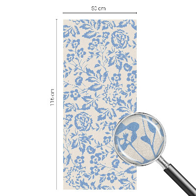 Zelfklevende anti inkijk folie glas in lood Bloemenbladeren