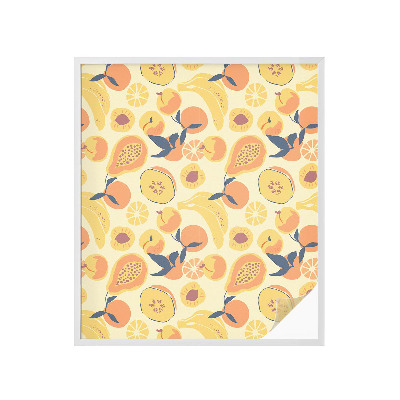 Zelfklevende raamfolie glas in lood Sappig fruit