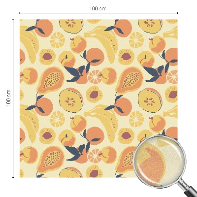 Zelfklevende raamfolie glas in lood Sappig fruit