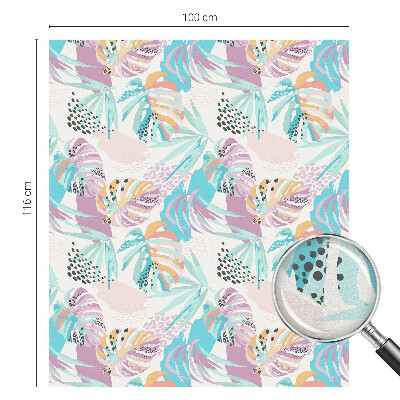 Zonwerende raamfolie glas in lood Abstracte jungle