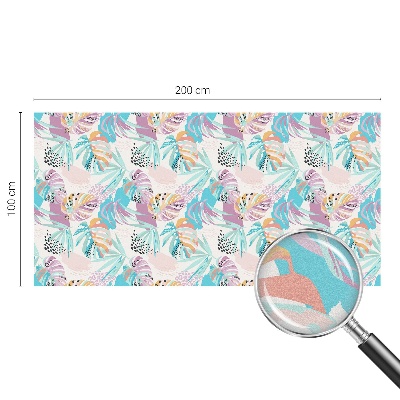 Zonwerende raamfolie glas in lood Abstracte jungle