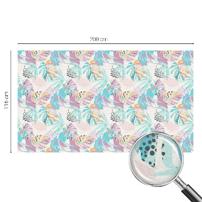 Zonwerende raamfolie glas in lood Abstracte jungle