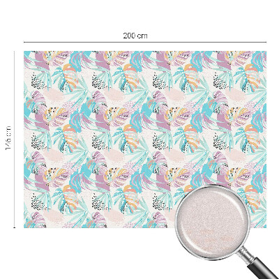 Zonwerende raamfolie glas in lood Abstracte jungle