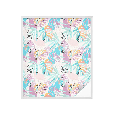 Zonwerende raamfolie glas in lood Abstracte jungle