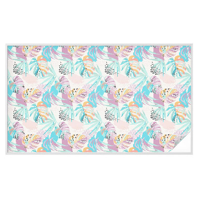 Zonwerende raamfolie glas in lood Abstracte jungle