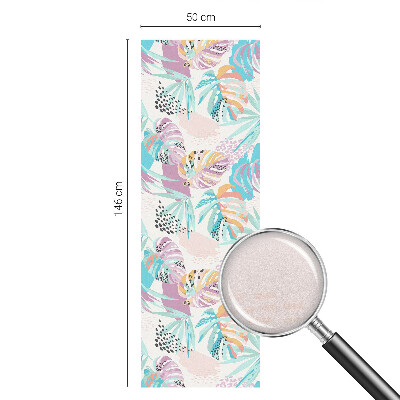 Zonwerende raamfolie glas in lood Abstracte jungle