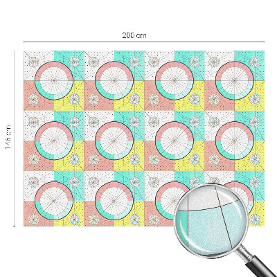Zonwerende raamfolie Geometrische cirkels
