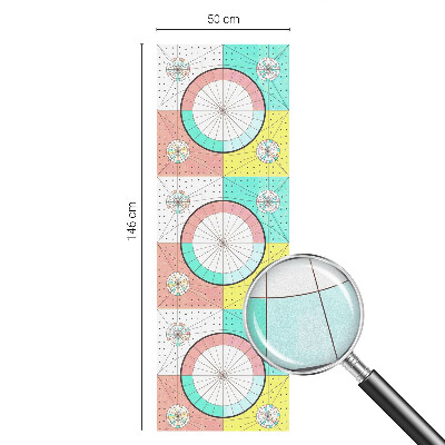 Zonwerende raamfolie Geometrische cirkels