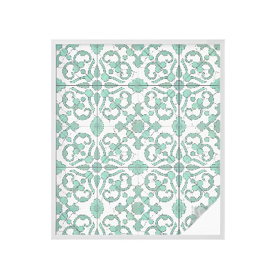 Zelfklevende raamfolie glas in lood Klassieke ornamenten