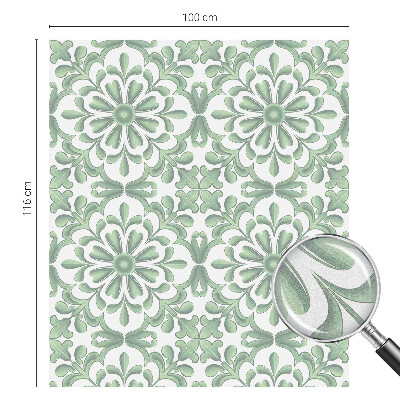 Zelfklevende anti inkijk folie glas in lood Groene bladeren