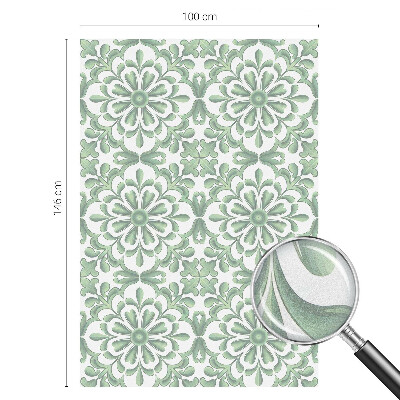 Zelfklevende anti inkijk folie glas in lood Groene bladeren