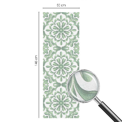 Zelfklevende anti inkijk folie glas in lood Groene bladeren