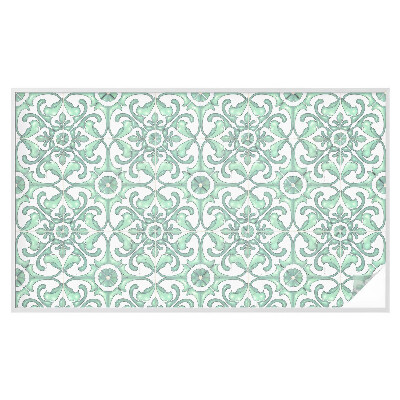 Zonwerende raamfolie glas in lood Groene symmetrie