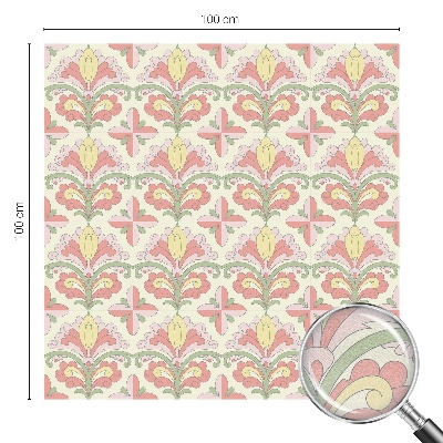 Zelfklevende raamfolie glas in lood Plant elegantie