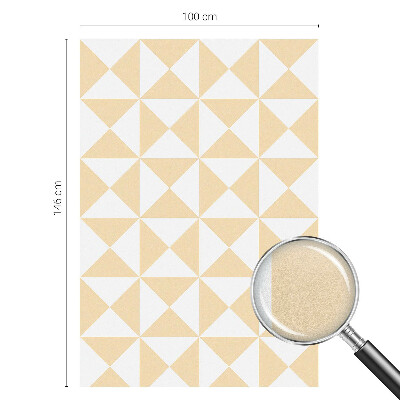 Zelfklevende anti inkijk folie glas in lood Geometrische driehoeken