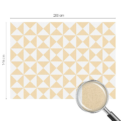 Zelfklevende anti inkijk folie glas in lood Geometrische driehoeken
