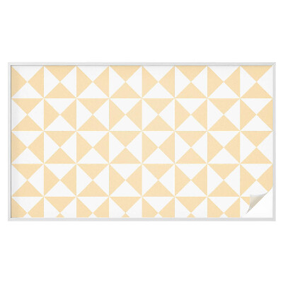 Zelfklevende anti inkijk folie glas in lood Geometrische driehoeken