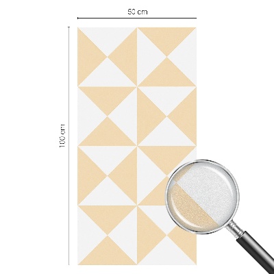 Zelfklevende anti inkijk folie glas in lood Geometrische driehoeken