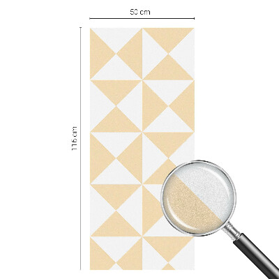 Zelfklevende anti inkijk folie glas in lood Geometrische driehoeken