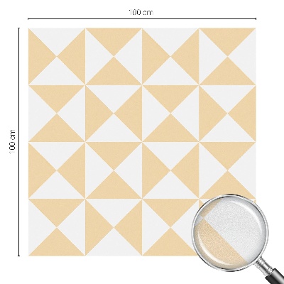 Zelfklevende anti inkijk folie glas in lood Geometrische driehoeken