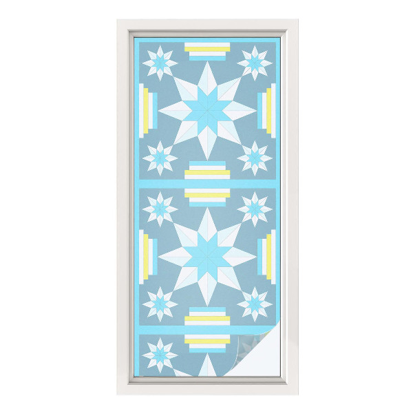 Zonwerende raamfolie Sterpatroon