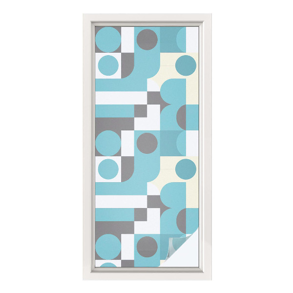 Zelfklevende raamfolie glas in lood Geometrische patronen