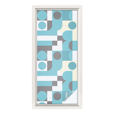 Zelfklevende raamfolie glas in lood Geometrische patronen