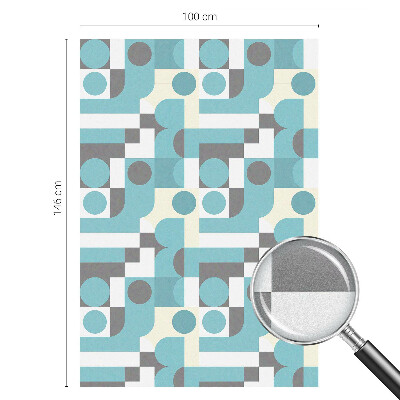 Zelfklevende raamfolie glas in lood Geometrische patronen
