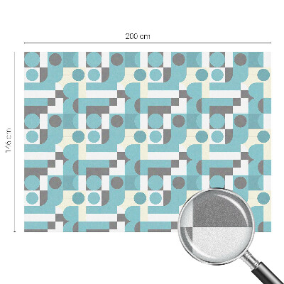 Zelfklevende raamfolie glas in lood Geometrische patronen