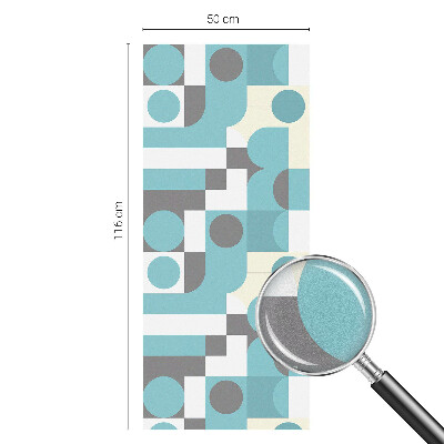 Zelfklevende raamfolie glas in lood Geometrische patronen