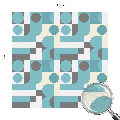 Zelfklevende raamfolie glas in lood Geometrische patronen