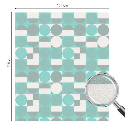 Zonwerende raamfolie glas in lood Geometrische vormen