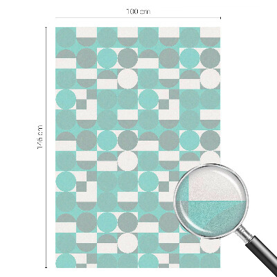 Zonwerende raamfolie glas in lood Geometrische vormen