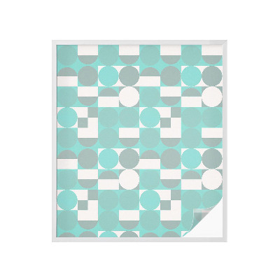 Zonwerende raamfolie glas in lood Geometrische vormen