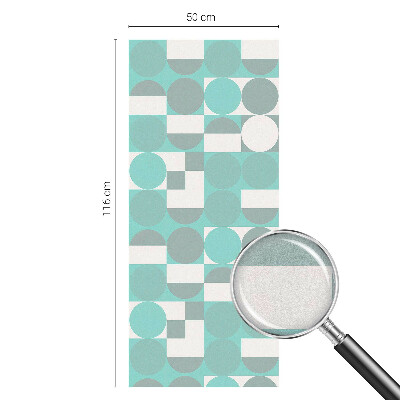 Zonwerende raamfolie glas in lood Geometrische vormen