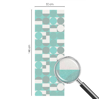 Zonwerende raamfolie glas in lood Geometrische vormen