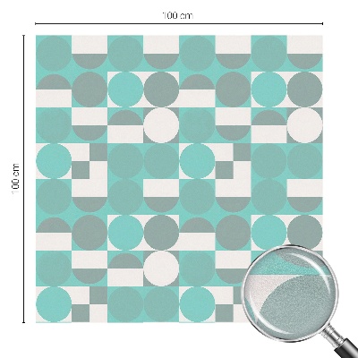 Zonwerende raamfolie glas in lood Geometrische vormen
