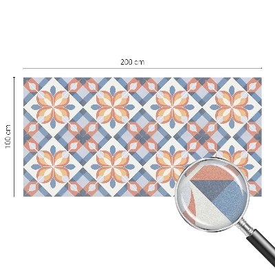Zelfklevende anti inkijk folie glas in lood Kleurrijke symmetrie
