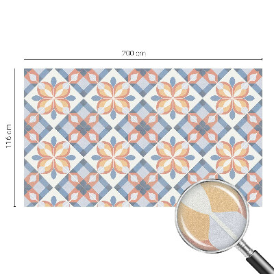 Zelfklevende anti inkijk folie glas in lood Kleurrijke symmetrie