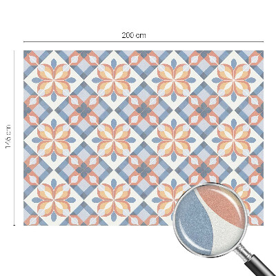 Zelfklevende anti inkijk folie glas in lood Kleurrijke symmetrie