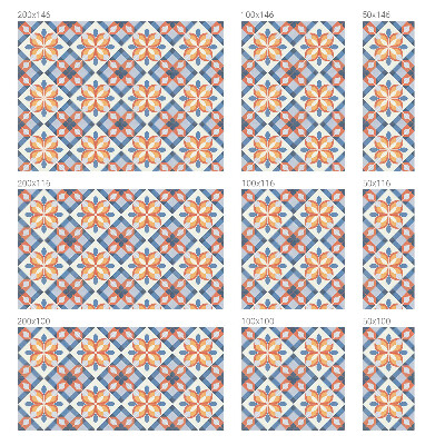 Zelfklevende anti inkijk folie glas in lood Kleurrijke symmetrie