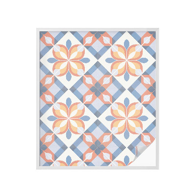 Zelfklevende anti inkijk folie glas in lood Kleurrijke symmetrie