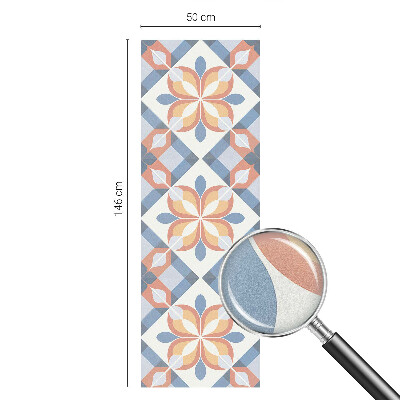 Zelfklevende anti inkijk folie glas in lood Kleurrijke symmetrie